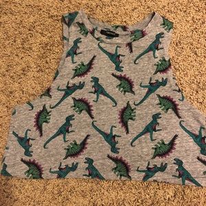 Forever 21 size M Dino Sleeveless crop top